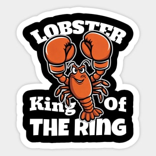 Orange Crusher: Lobster Claims Boxing Throne Sticker